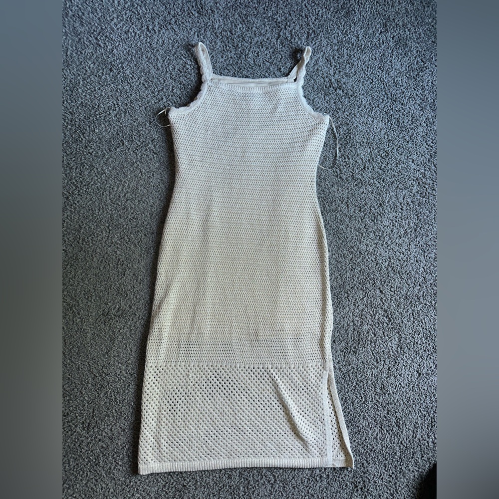 Joie Tan & Gold Knit Dress